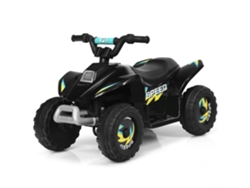 Mini Quadriciclo Elétrico Infantil 6v com Bateria Recarregável Preto B2X