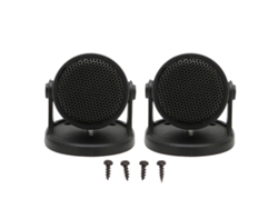 2 Tweeters De Cúpula Con Altavoz Universal De Audio Para Coche De 20 W, Color Negro.