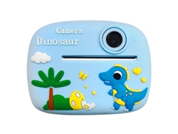 Cámara infantil D1 con impresión instantánea, 2400 W, lente dual HD, pantalla de 2,4 pulgadas, video de 1080p con pegatinas y tarjeta TF de 32 GB (Ikikso)