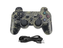 Mando De Juego Inalámbrico Ps3 Con Botones De Vibración Duales Camuflaje Cuich