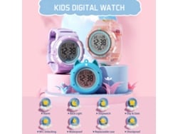 Relógio digital 2026rebe para meninos e meninas, à prova d'água até 50 metros, kit faça você mesmo com 3 capas, 2 pulseiras e desbloqueio NFC.
