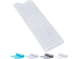 2026-tapete Antideslizante De Baño Con 200 Ventosas Lavable A Máquina 100x40 Cm Transparente Blanco