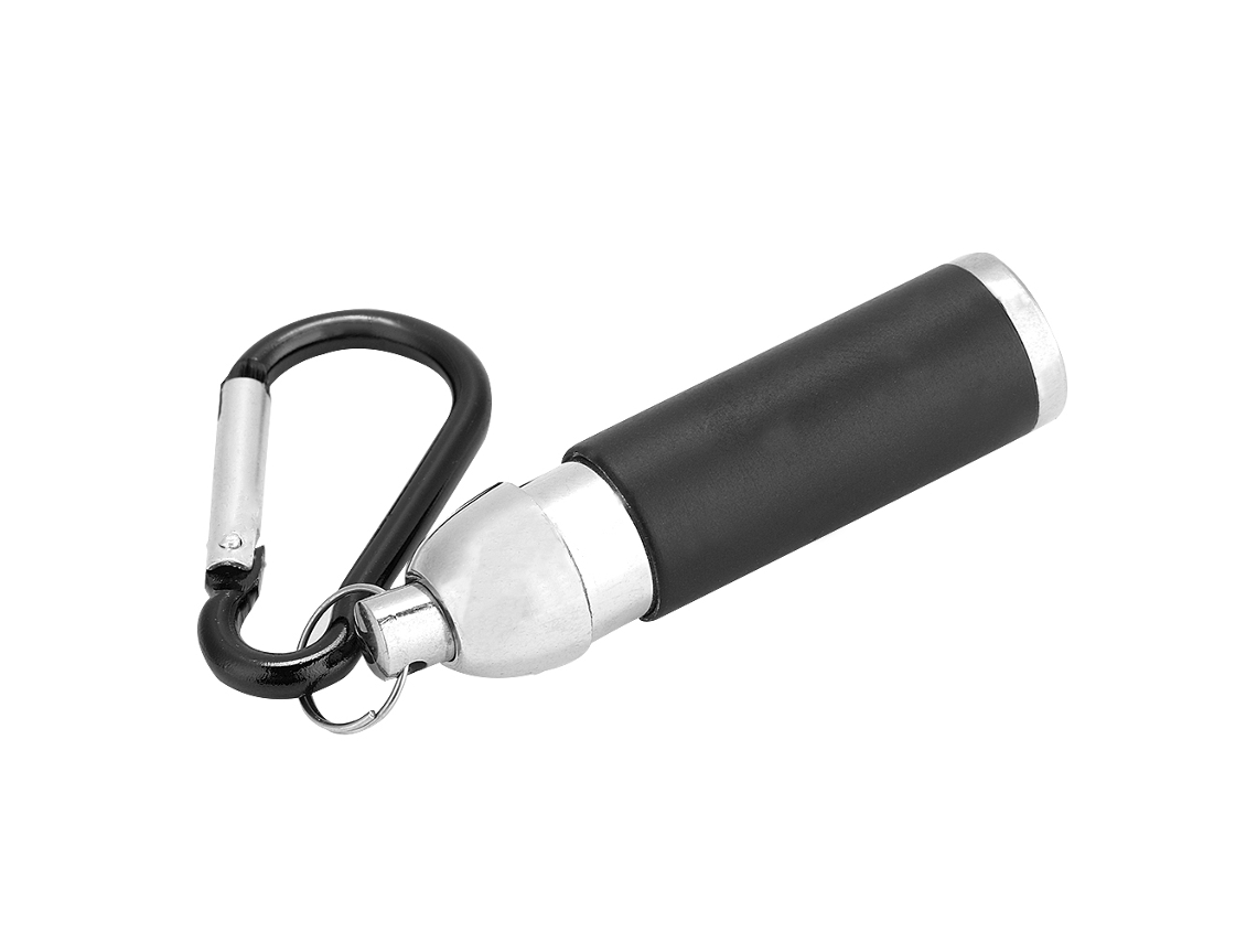 2026-linterna Led Mini Portátil De Aleación De Aluminio Colorida Útil Llavero (negro)