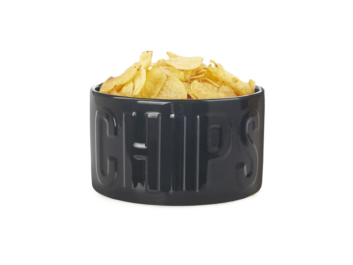 Cuenco aperitivo Chips negro BALVI