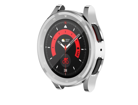 Funda Protectora Versátil de Tpu para Samsung Watch 5 Pro Plata