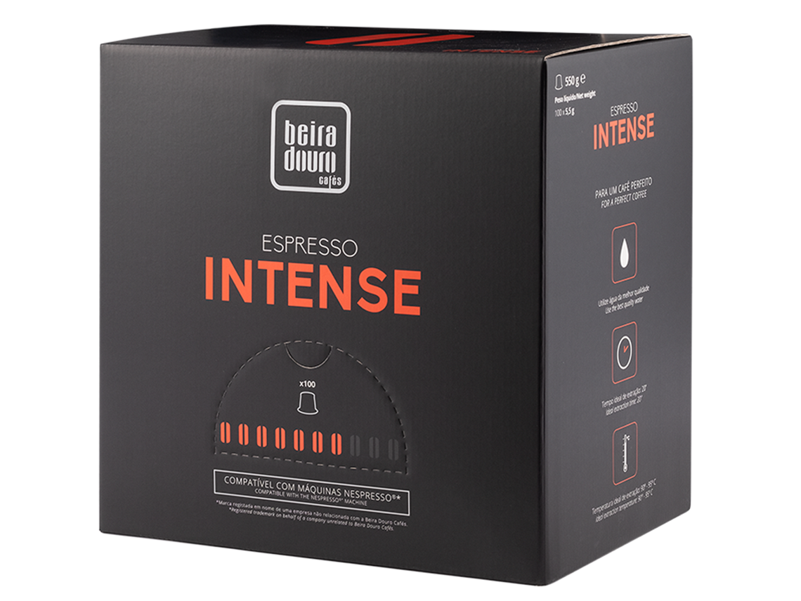 Cápsulas Café BEIRA DOURO CAFÉS Intense - Pack Ahorro (100 un)