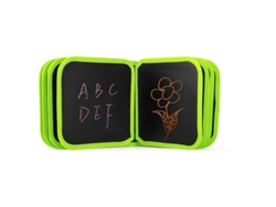 Mesa de dibujo portátil para niños, mesa de coche para niños, mesa de dibujo de grafiti, pizarra infantil reutilizable con 12 bolígrafos, dinosaurio,