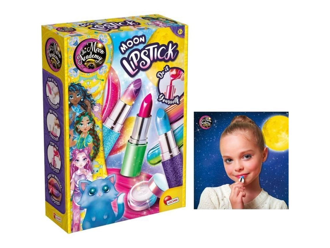 Kit de actividades creativas de lápiz labial The Moon Academy Componentes de lápiz labial, Tubos de lápiz labial Lisciani Giochi