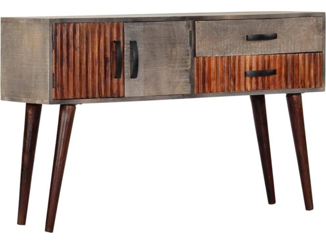 Mesa Consola VIDAXL Gris Madera (120x35x75 cm)