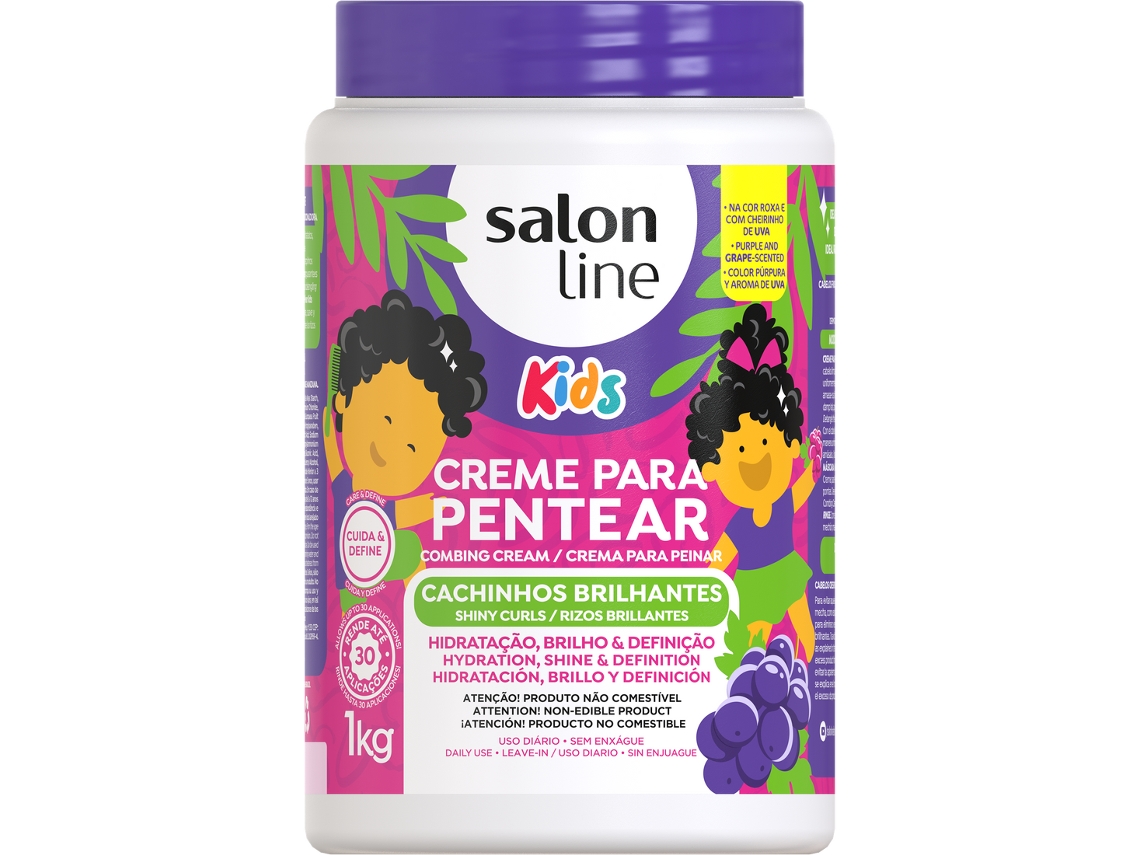 Crema para peinar Salon Line Grape Kids Shiny Curls 1 kg