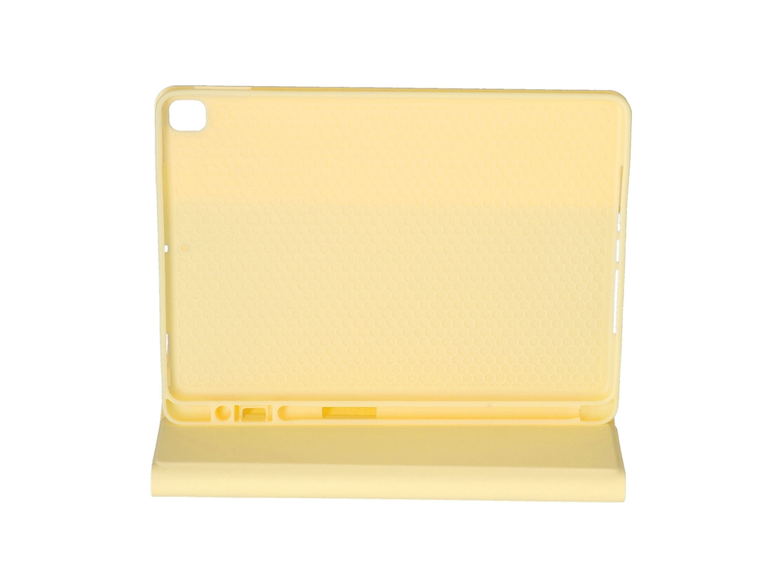 Capa Protetora 10,5 Polegadas Amarela Anti-choque Resistente Para Ipad Air E Pro Com Suporte