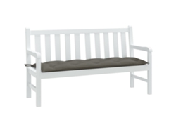 Cojín Para Banco De Jardín Tela Gris Oscuro Melange 150x50x7 Cm