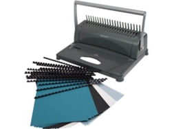 Cb 850 Relieuse Plata Negro Suministros de oficina Genie (hasta 350 hojas, Din A4, con kit de inicio de 75 piezas)