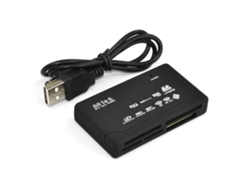 Lector de tarjetas universal negro con USB 2.0 de alta velocidad para tarjetas SD y TF. Elisefashion