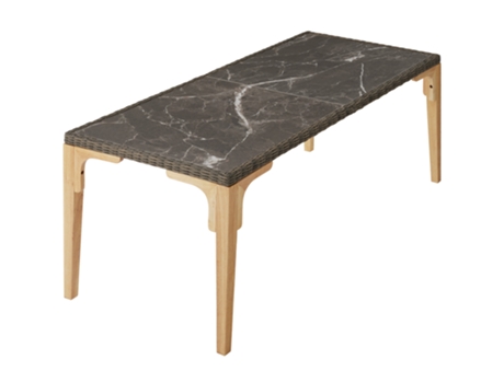 Mesa de ratán Foggia 196 x 87 x 76cm