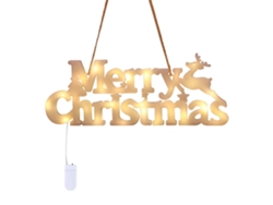 Rebe-luces Led De Letras Navideñas Con Cuerda Colgante Luz Cálida Decoración De Luces Led Navideñas Para Hogar Fiesta