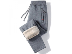 Pantalones De Invierno Cálidos Para Hombre Con Forro Polar De Lana De Oveja, Pantalones Casuales Térmicos Gruesos, Marca De Moda.