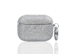 Estuche protector para auriculares inalámbricos con polvo de purpurina galvanizada para AirPods 4