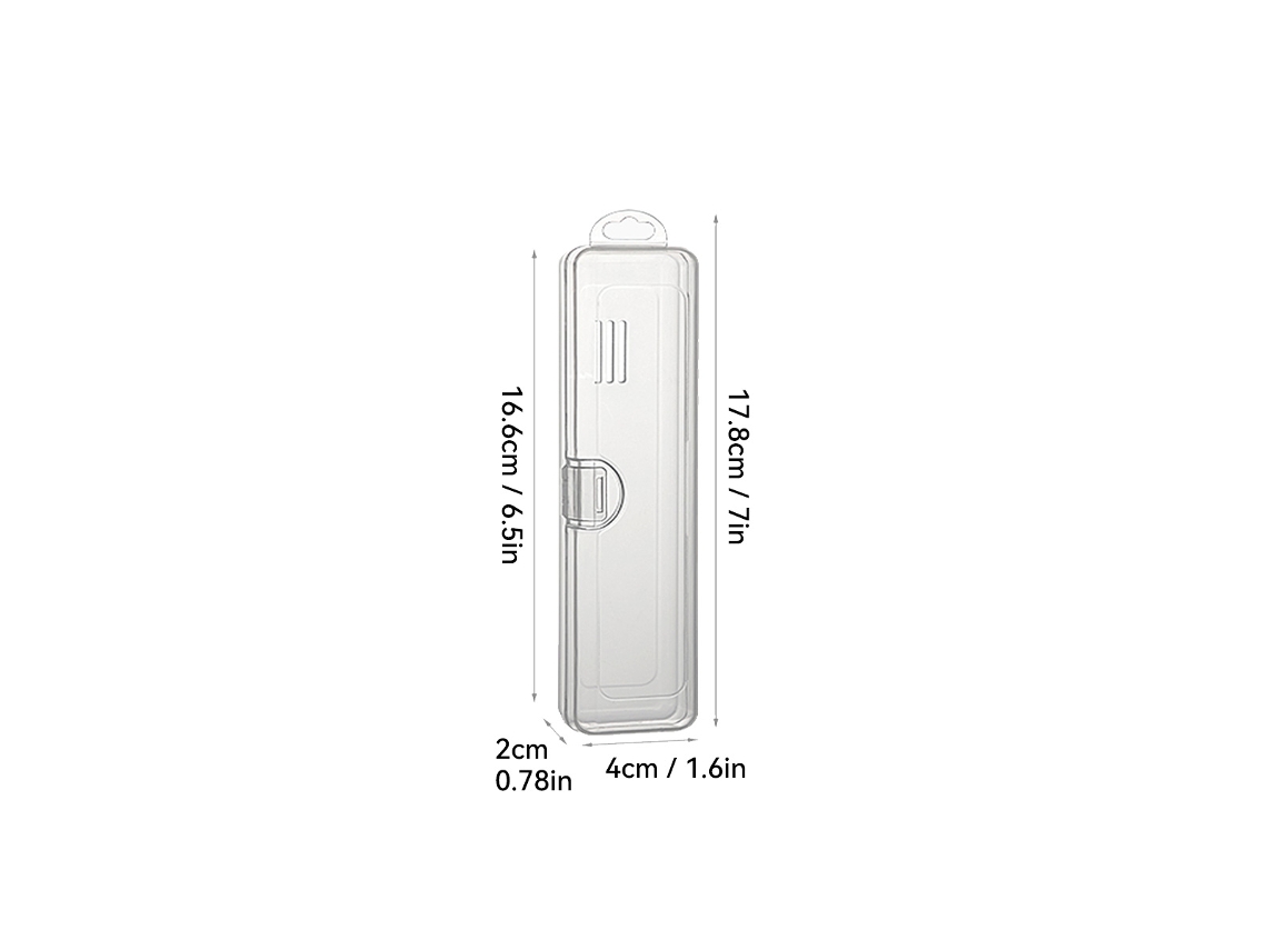 Estuche portátil de plástico para cepillos de dientes, estuche de viaje con tapa transparente, ideal para el cuidado bucal en cualquier lugar. Viewleaf