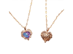 Collar Romántico Con Colgante De Circonita Azul, Diseño De Corazón Oceánico, Ajustable, Ideal Para El Día De La Madre O Un Aniversario.