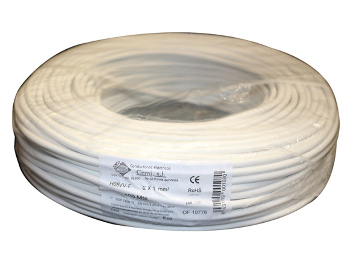Cable Elec Rdo Mang 1000V Rv-K Top Cable 2X1,5Mm 100 Mt BRICABLE