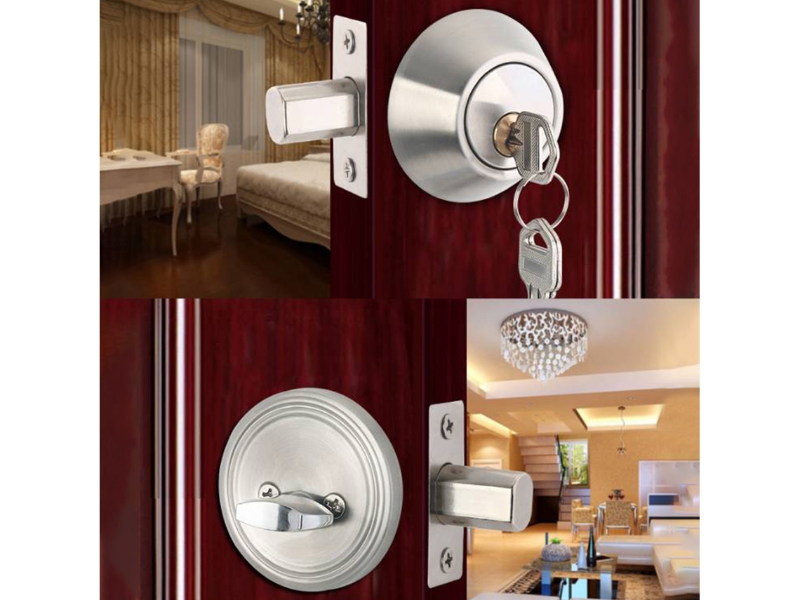Cerradura de acero inoxidable para la pata de la puerta con 3 llaves.