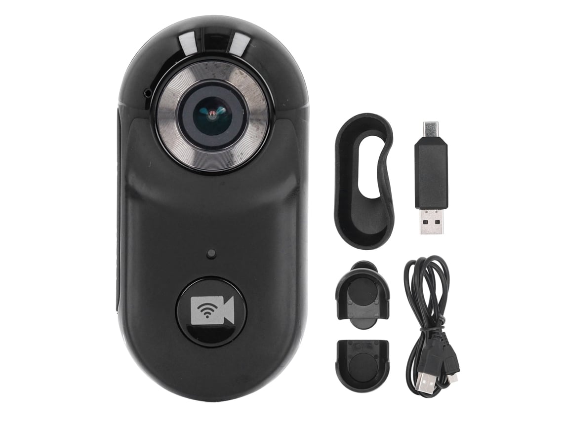 Câmera De Ação Pequena 1080p 4k Recarregável Com Wi-fi Vestível Para Pets Ciclismo Viagens Ao Ar Livre