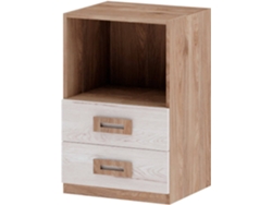 Mesita de Noche MUEBLAM Roble Artic Melamina (48x73x42 cm)