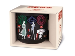 Vaso de comida con personajes de anime de One Piece (negro) 400 ml B.active