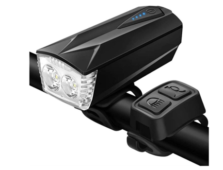 Accesorios de bicicleta, luz de bicicleta súper brillante, faro delantero Led recargable por USB para bicicleta, Ipx6, resistente al agua, f-negro ...