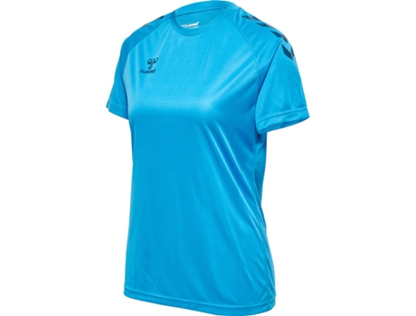 Camiseta para Mujer HUMMEL Core Poly Azul para Multideportes (XL)
