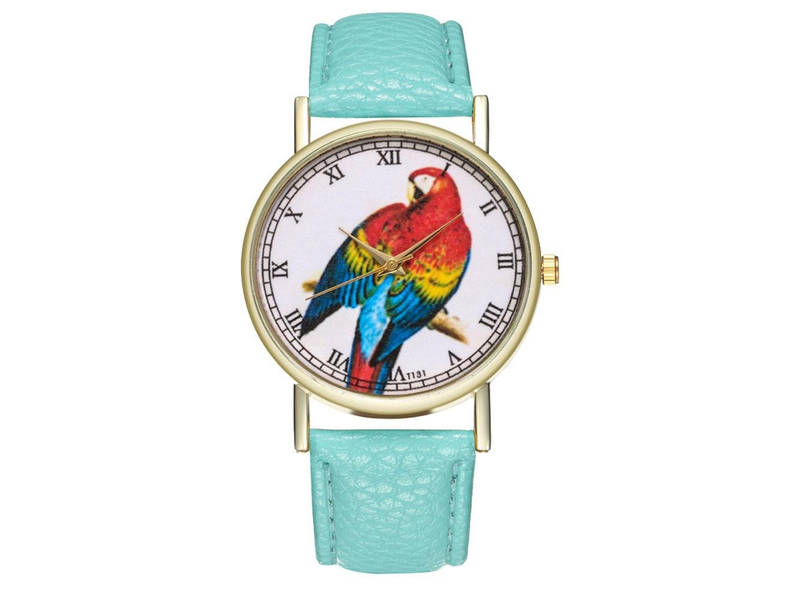 Reloj De Cuero Artificial Zhoulianfa Unisex De Moda De Cuartzo Color Menta