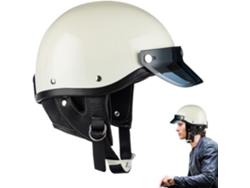 Casco Abierto Tipo Media Cara Cascos De Moto Para Hombre Ligero Y Resistente Carreras Scooter Motocross Callejero