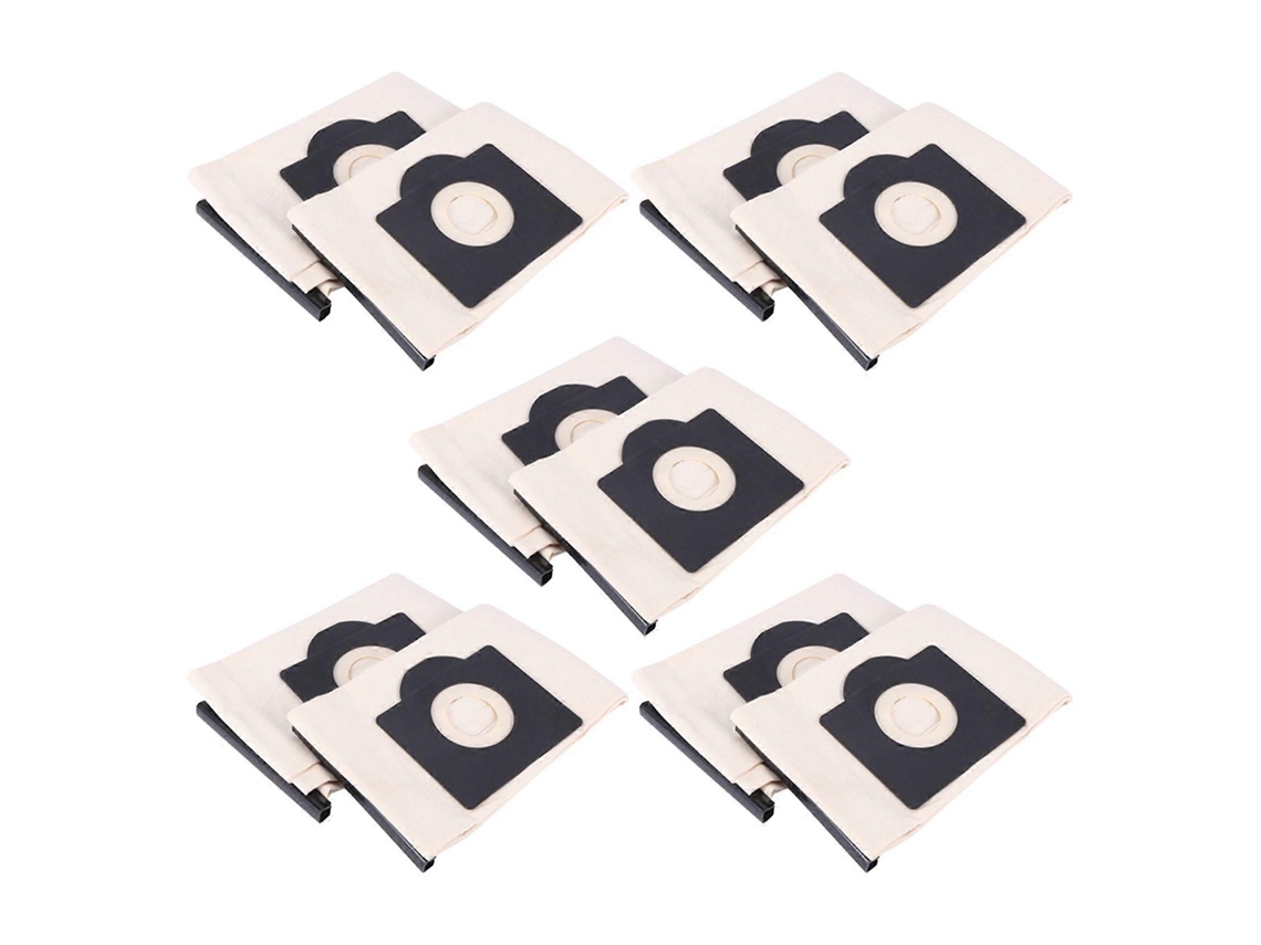 10 Pcs Washable Filter Bags For Karcher Wd3 Rremium Wd3200 Se4001 Wd3300 Wd2 Se 4000 Mv3 Vacuum Cleaner Bag