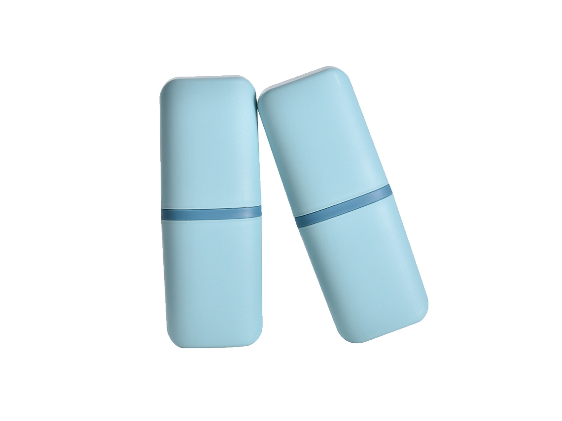 VVJIJILLY 2 Copos Porta Escova De Dentes, Estojo Portátil Para Viagem, 20,57,55,5 Cm