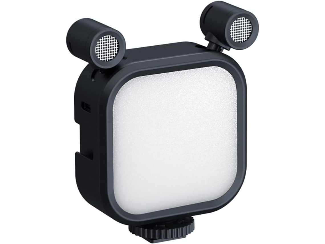 Luz De Relleno Led Rgb A Todo Color De 2500k-9000k Para Micrófono De Smartphone Y Cámara Réflex V03- Negro
