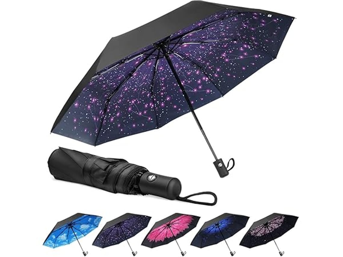Protección - Fabricado Con Materiales Ecológicos, Este Paraguas Plegable Y Ligero Ofrece Una Excelente Protección Contra Los Rayos Uv Y Resi