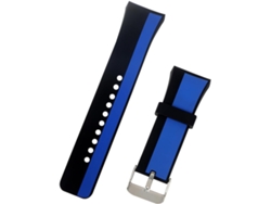 Correa de silicona para Gear, con borde azul, flexible y cómoda para practicar deporte. Gokoco