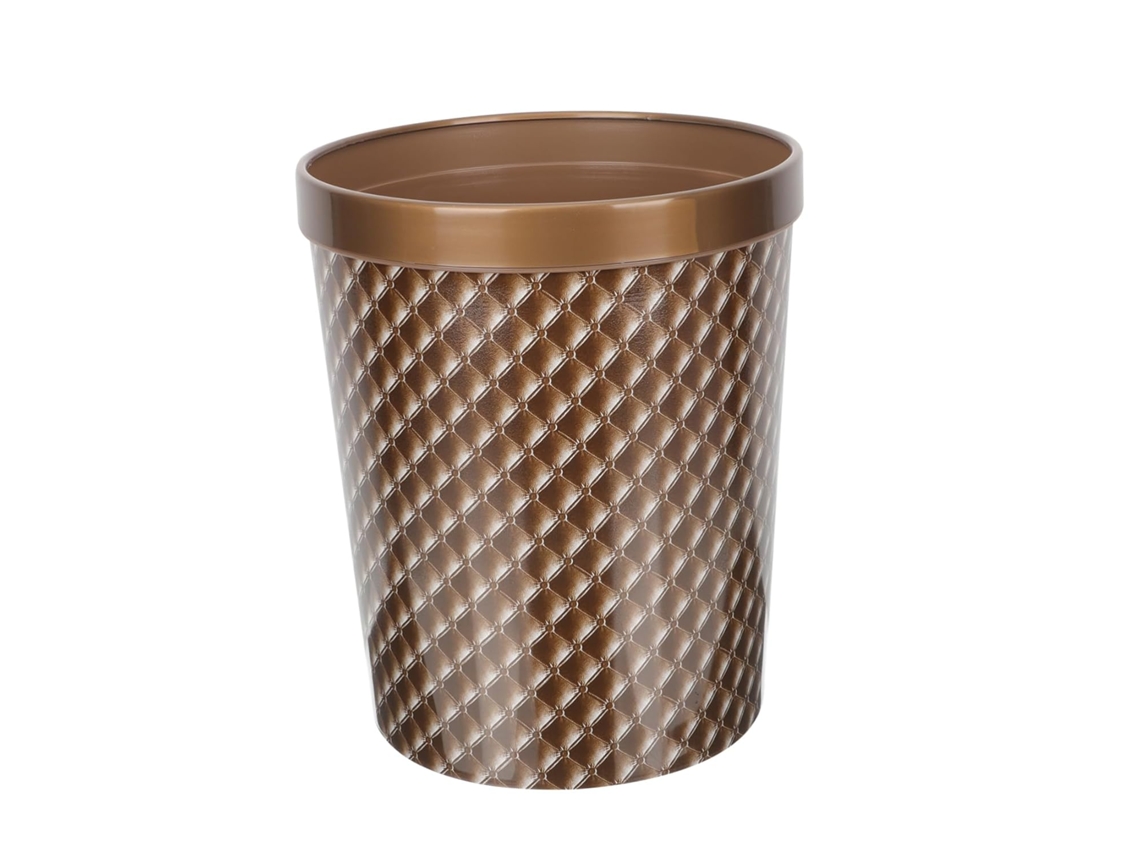 Papelera Redonda Con Tapa A Presión, Cubo De Basura De Estilo Moderno.