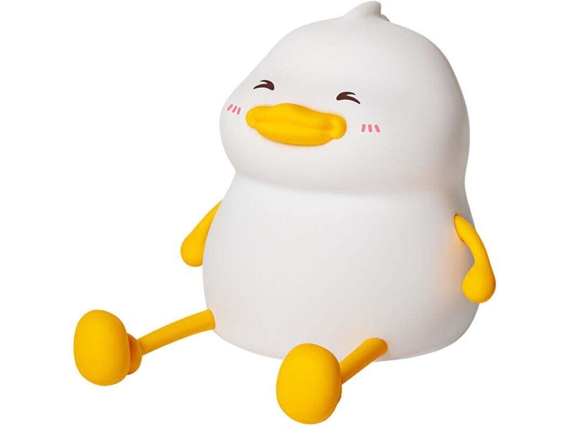Lámpara De Mesita De Noche Infantil Con Forma De Pato: Una Lámpara De Mesita De Noche Adorable Y Encantadora.