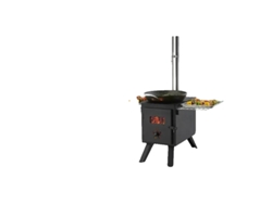 Estufa de leña, estufa de camping portátil, tubos de chimenea