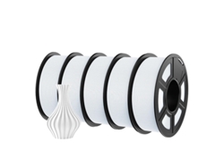 Filamento para impresora 3D, ecológico, alta calidad de impresión, Hsmpetg 5 blanco OEM