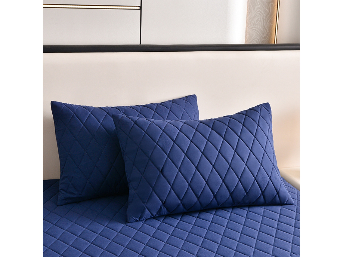 2pack Protectores De Almohada Impermeables Eifson Acolchados 50x90cm (azul Oscuro)