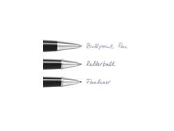 Paquete de 2 recambios para rollerball Montblanc Mystery Black (m)