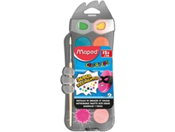 Acuarela MAPED ColorPeps con Cepillo (12 Colores)