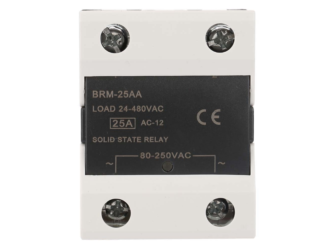 Relé De Estado Sólido 24-480vac 40a Para Automatización Industrial Brm-25aa