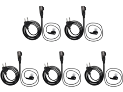 5x Auriculares Con Micrófono De Tubo De Aire Para Walkie-talkie G6 G7 G8 G9 75-810 Gxt650 Lxt80 Sin