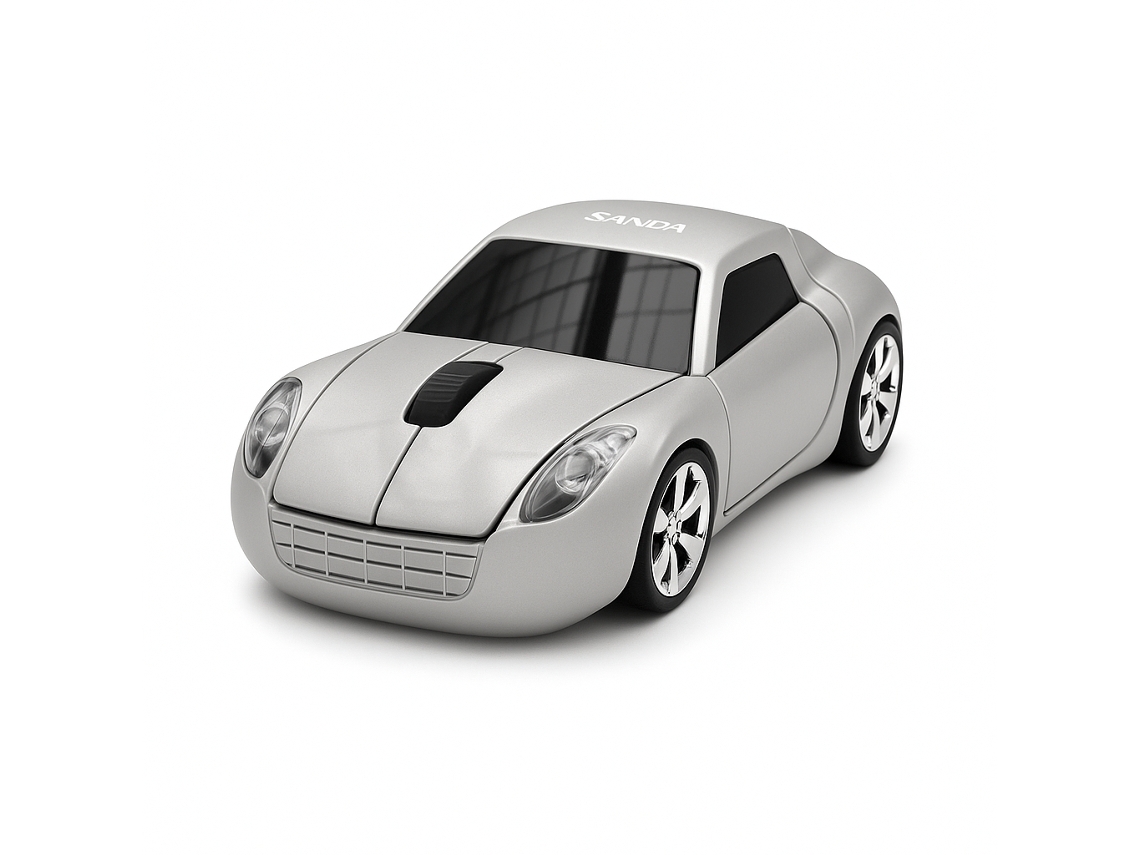 Ratón inalámbrico con forma de coche Sanda SD 3728 gris