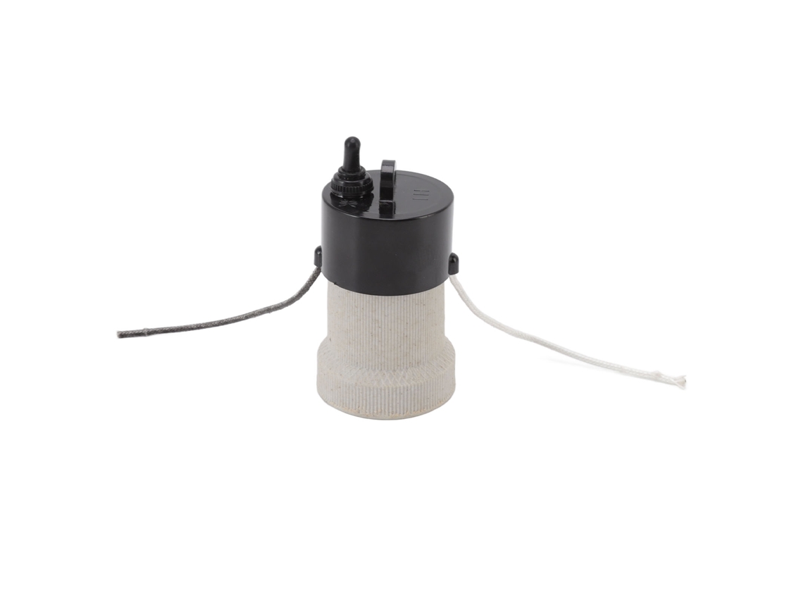 Portalámparas Cerámico Impermeable E27 Con 2 Niveles De Ajuste De Temperatura, Pequeño T