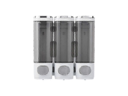 Dispensador de jabón líquido transparente Rosewell para baño con tornillos de montaje para pared de ducha